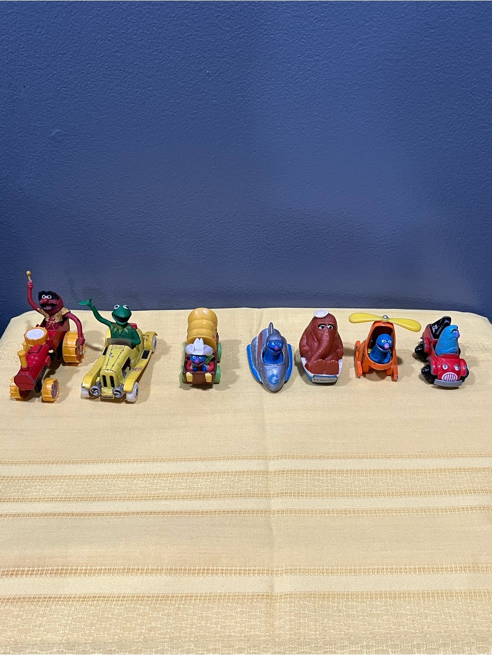 Vtg Jim Henson Muppets Die Cast Toy Vehicle Lot (7) 1979-1987